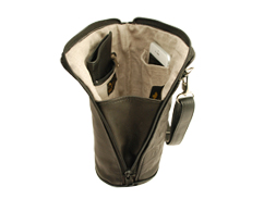 Deerskin Leather Compact Crossbody Bag